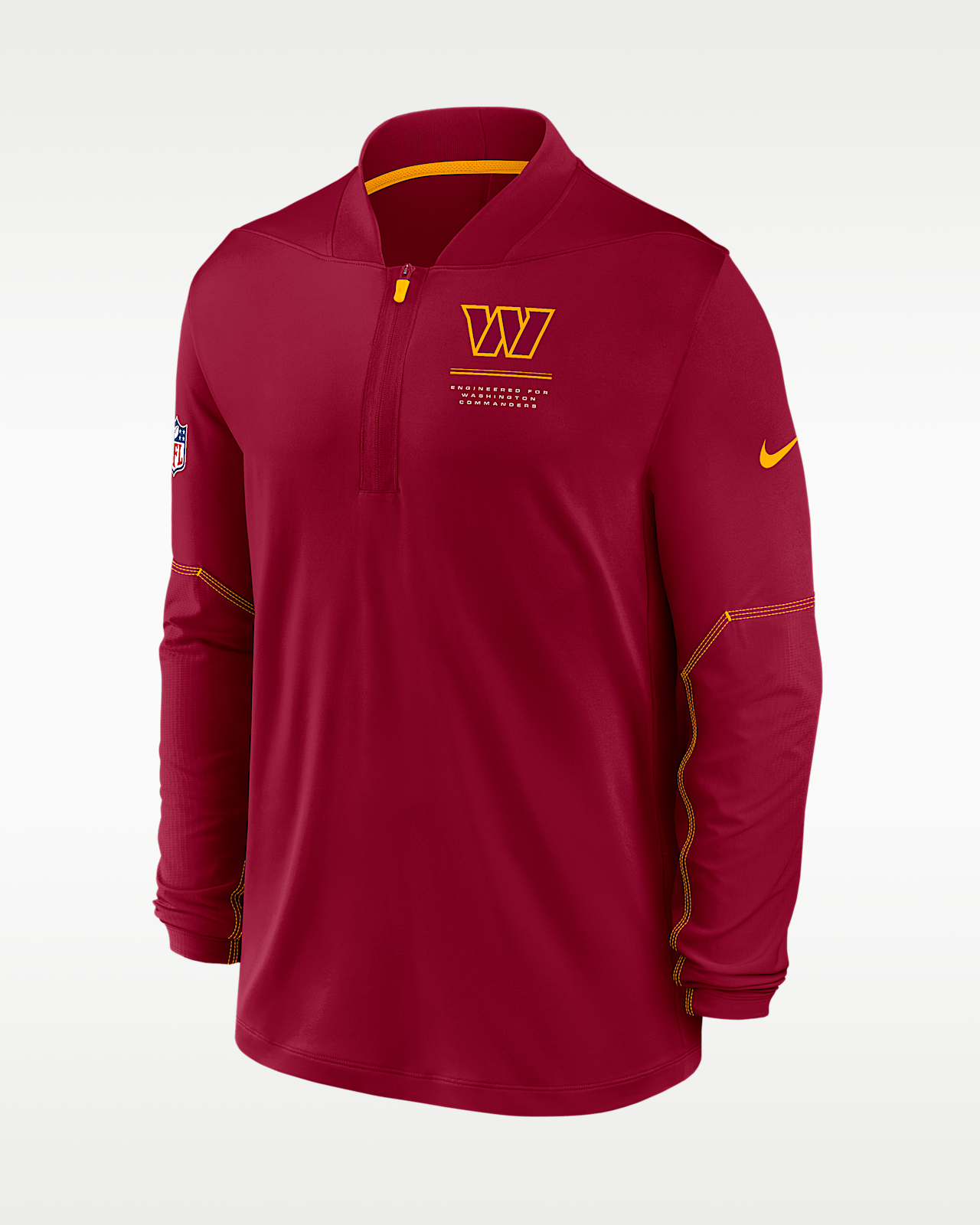 Мужские  Washington Commanders Sideline Nike Dri-FIT NFL 1/2-Zip Top