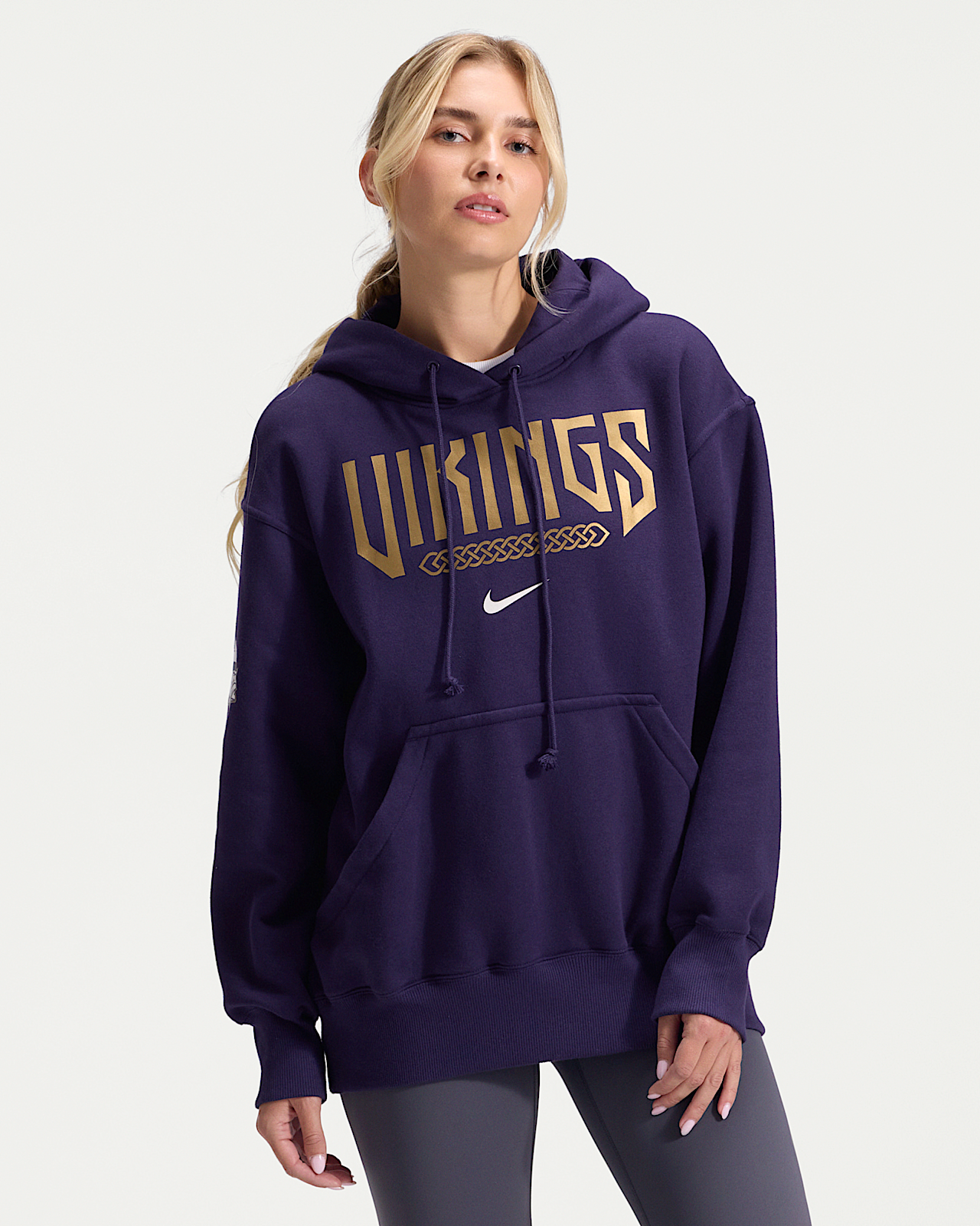 Женское худи Minnesota Vikings Rivalries Collection Phoenix Nike NFL Oversized Pullover Hoodie