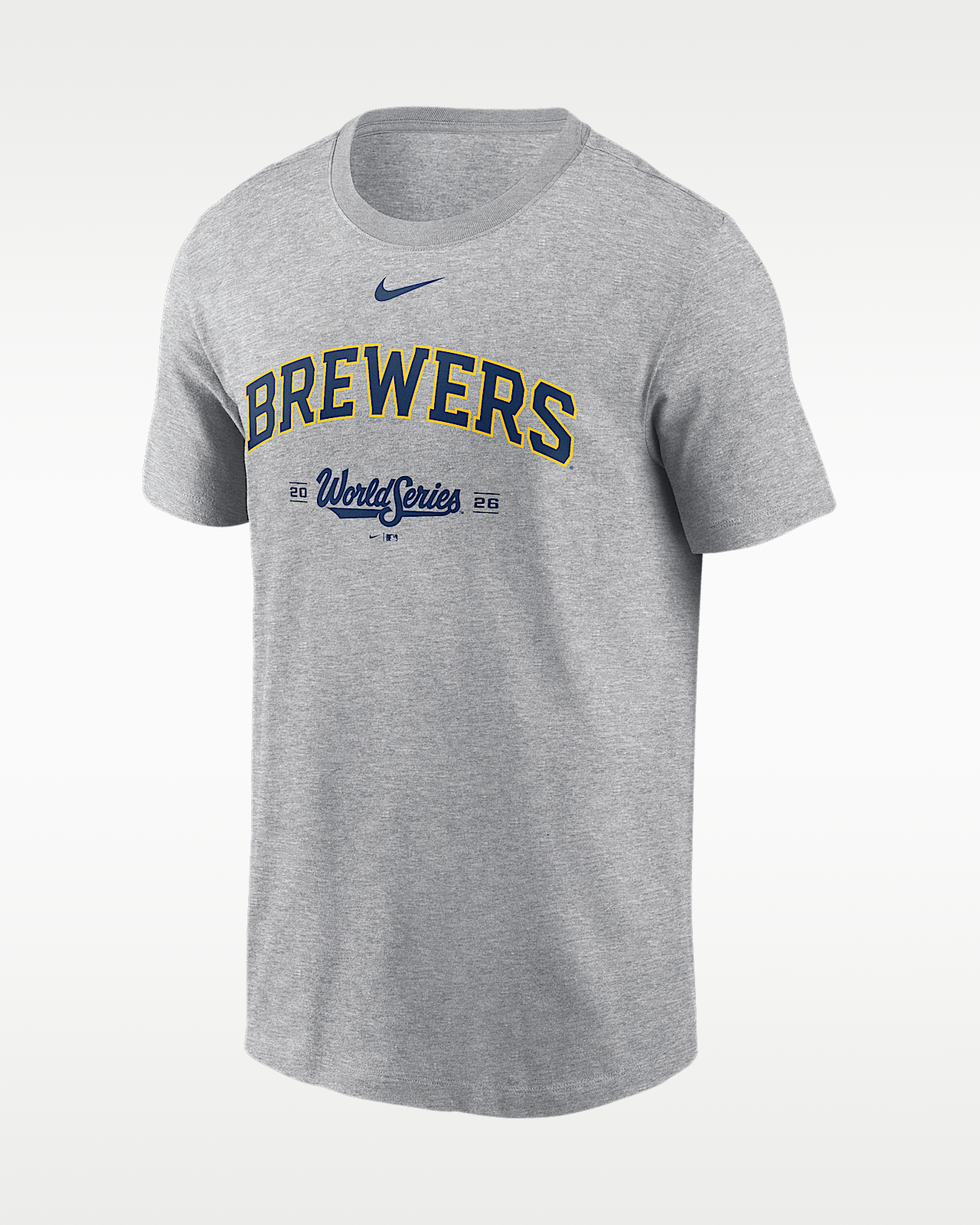 Мужская футболка Milwaukee Brewers 2026 World Series Participant Nike MLB