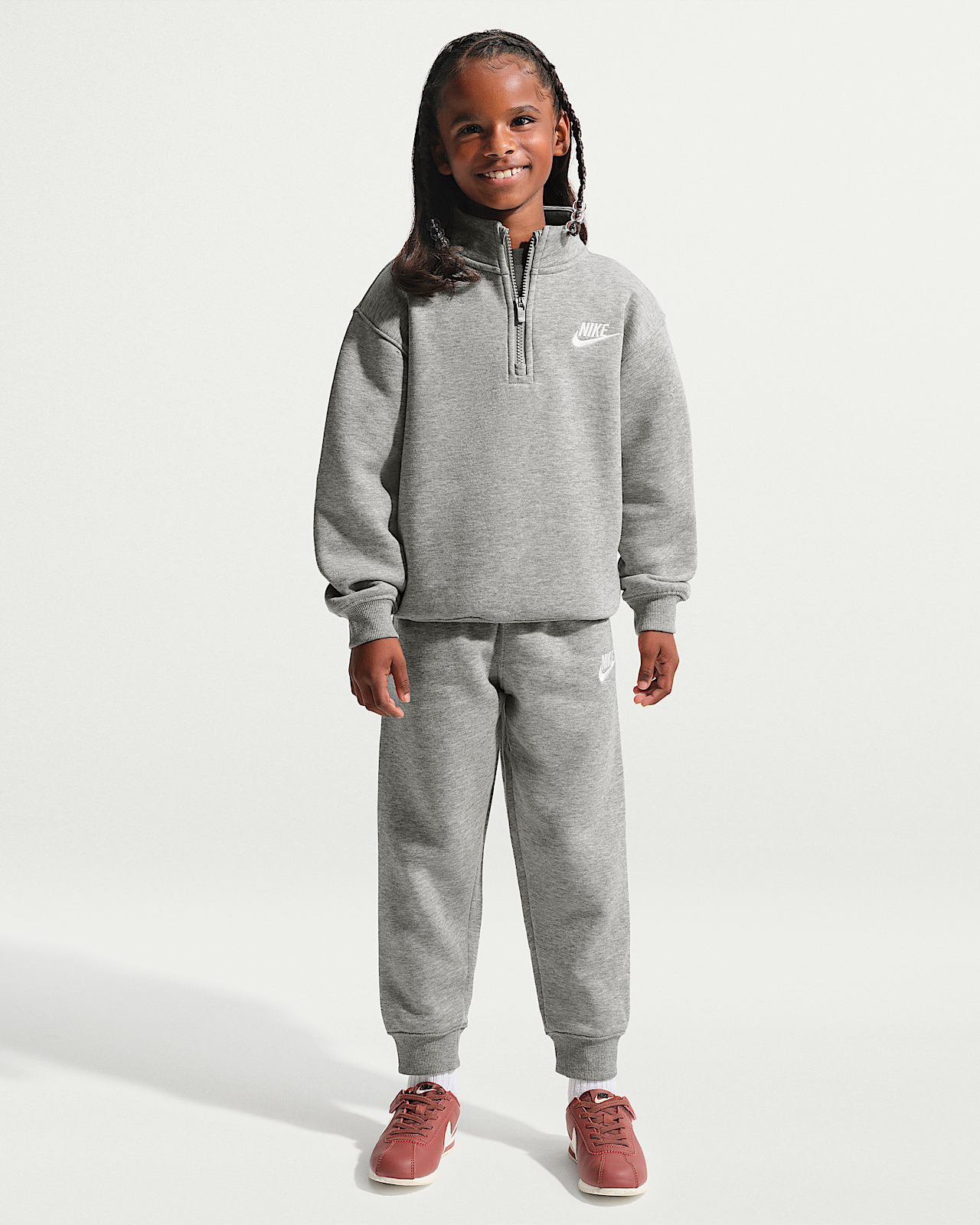 Детские  Nike Club Little Kids' Fleece 2-Piece Quarter-Zip Set