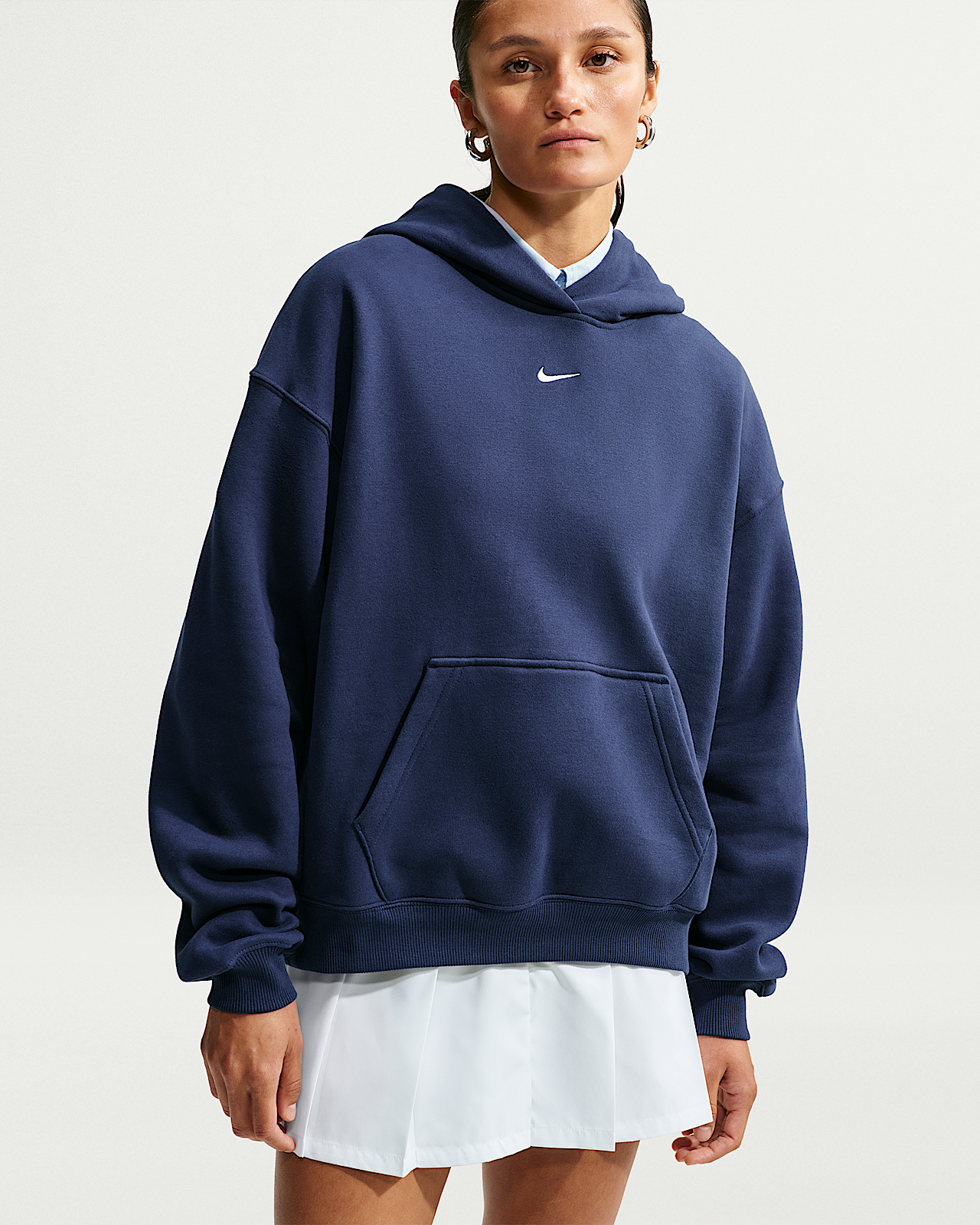 Женское худи Nike Studio Fleece Medium Weight Oversized Pullover Hoodie