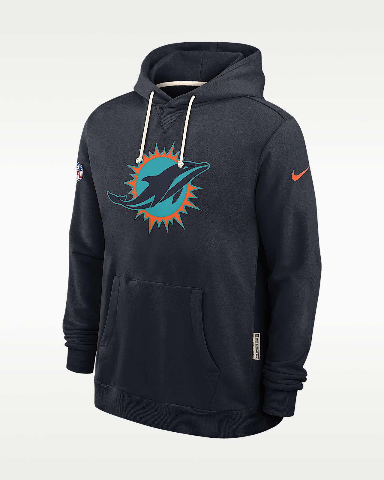 Мужское худи Miami Dolphins Rivalries Collection Sideline Nike Dri-FIT NFL Pullover Hoodie