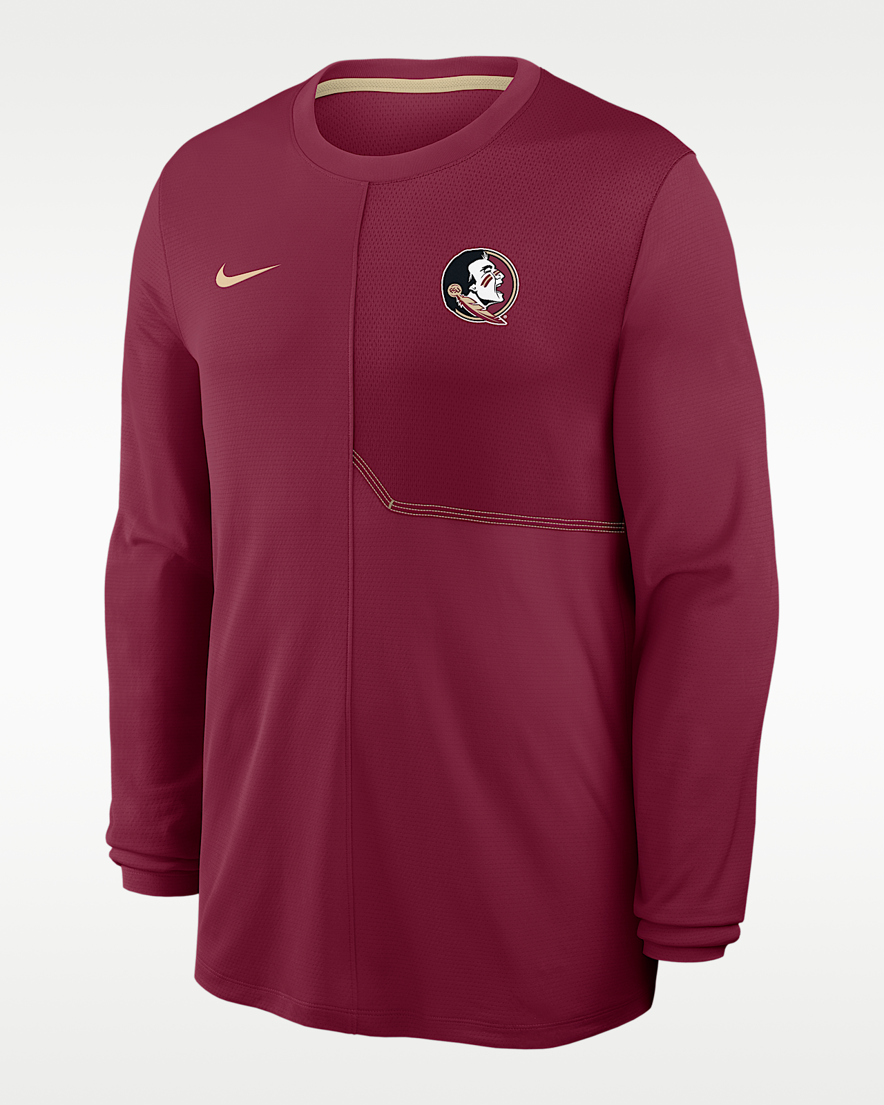 Мужские  Florida State Sideline Coach Nike Dri-FIT College Long-Sleeve Top