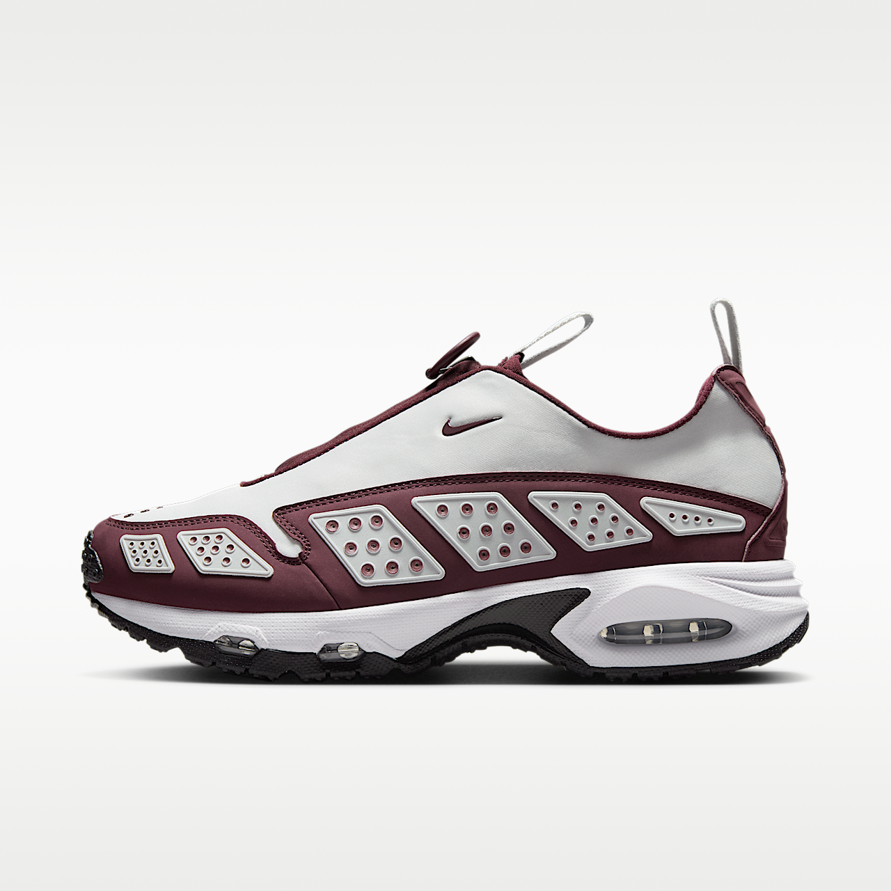 Nike Air Max SNDR sneaker Photon Dust/Zwart/Wit/Night Maroon