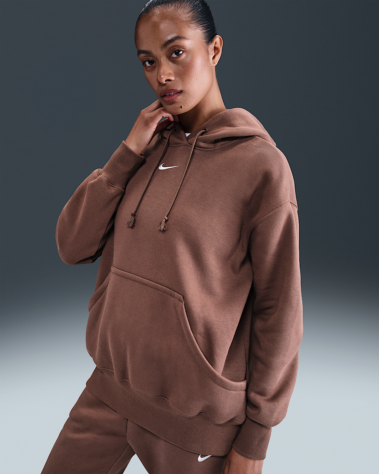 Женское худи Nike Sportswear Phoenix Fleece Oversized Pullover Hoodie