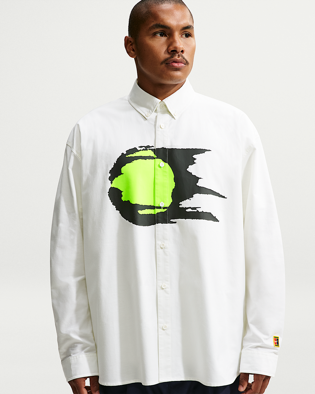Мужские  Nike Club Rules Long-Sleeve Oxford Top