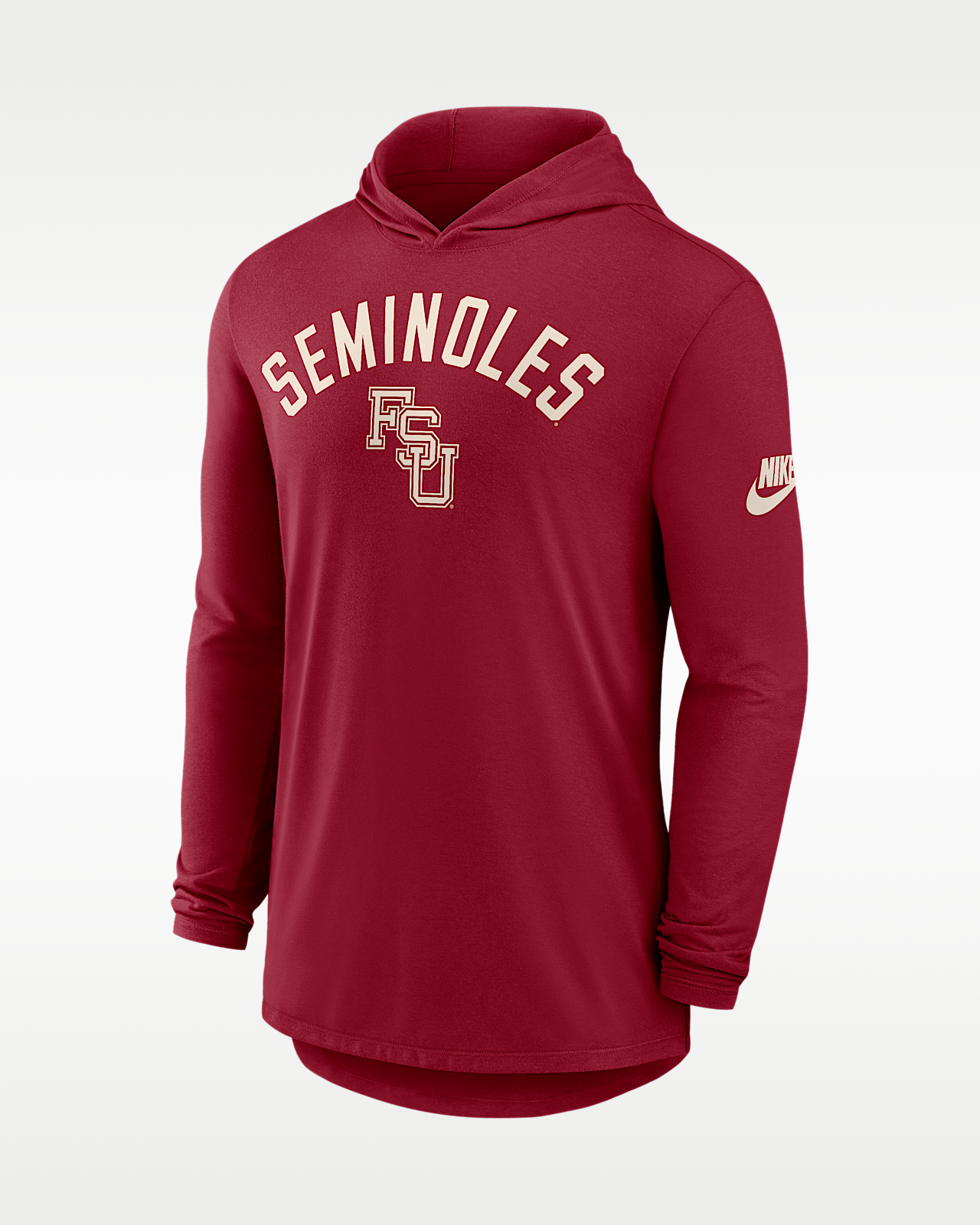 Мужская футболка Florida State Legacy Arch Nike Dri-FIT College Long-Sleeve Hooded