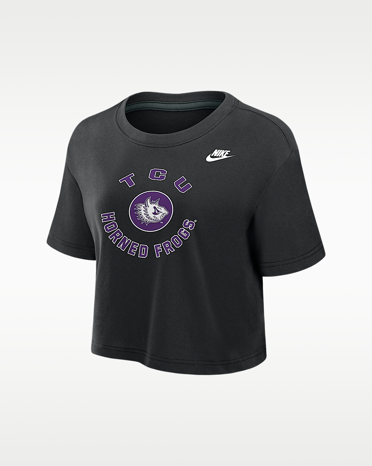 Женская футболка TCU Horned Frogs Nike Dri-FIT Cropped