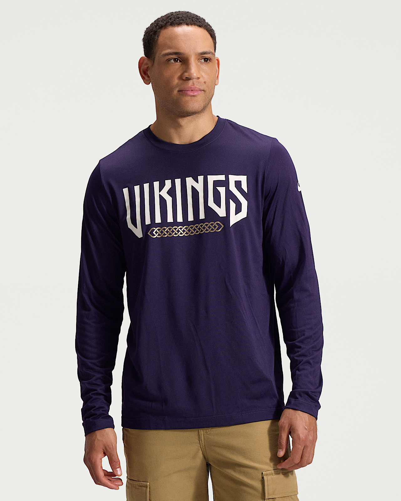 Мужская футболка Minnesota Vikings Rivalries Collection Sideline Legend Nike Dri-FIT NFL Long-Sleeve