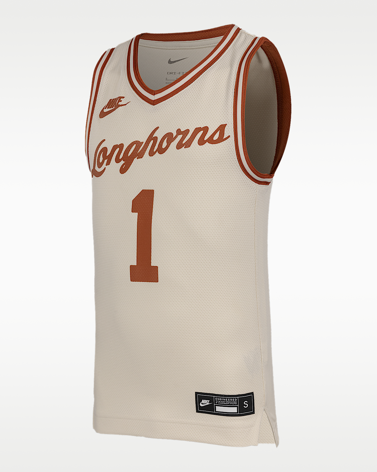 Детские джерси Texas Longhorns Big Kids' Nike Basketball Replica Jersey для баскетбола