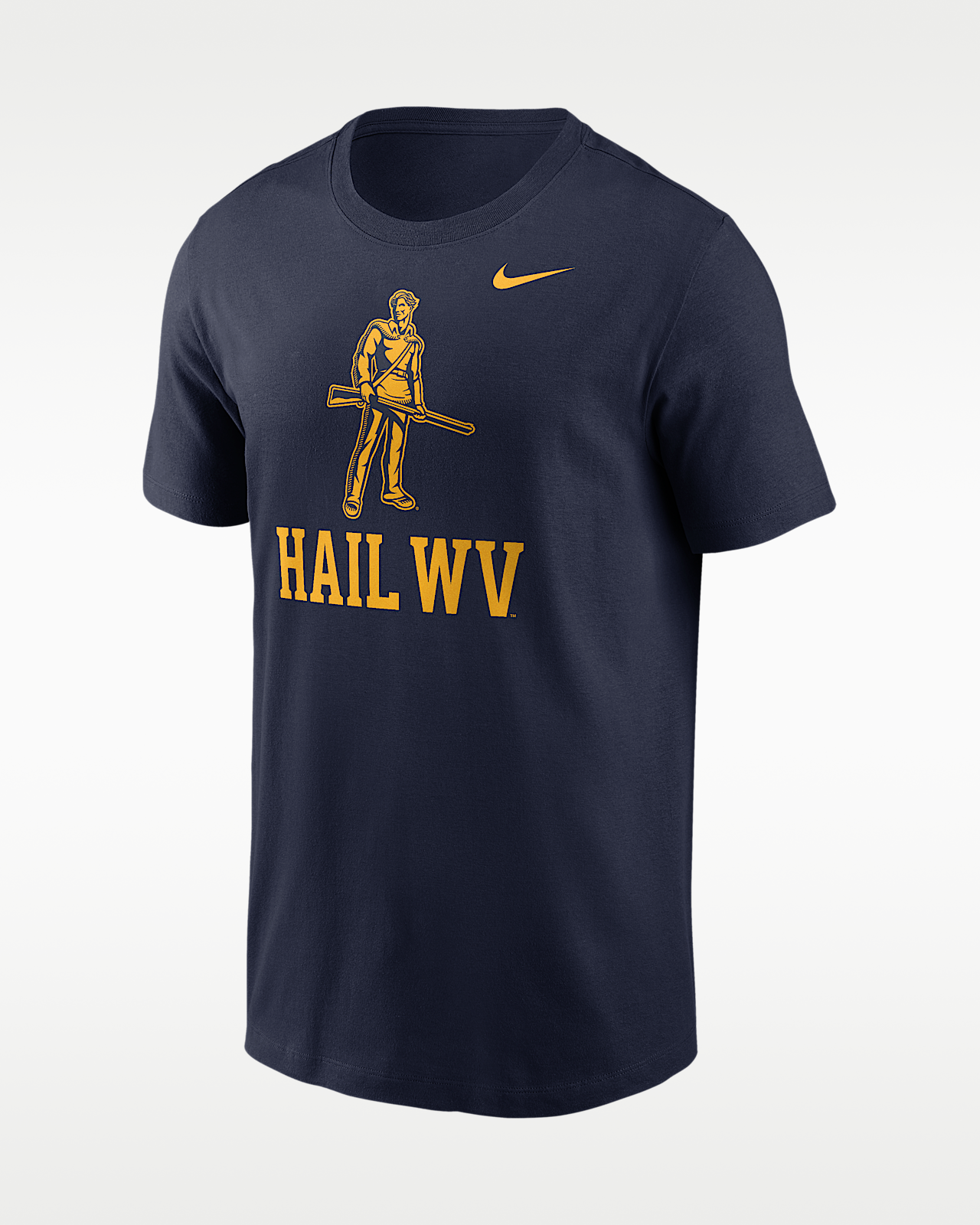Мужская футболка West Virginia Primetime Logo Mantra Nike College