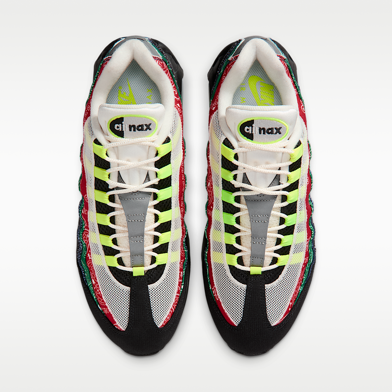 Nike Air Max sneaker Sail/University Red/Sport Green/Volt
