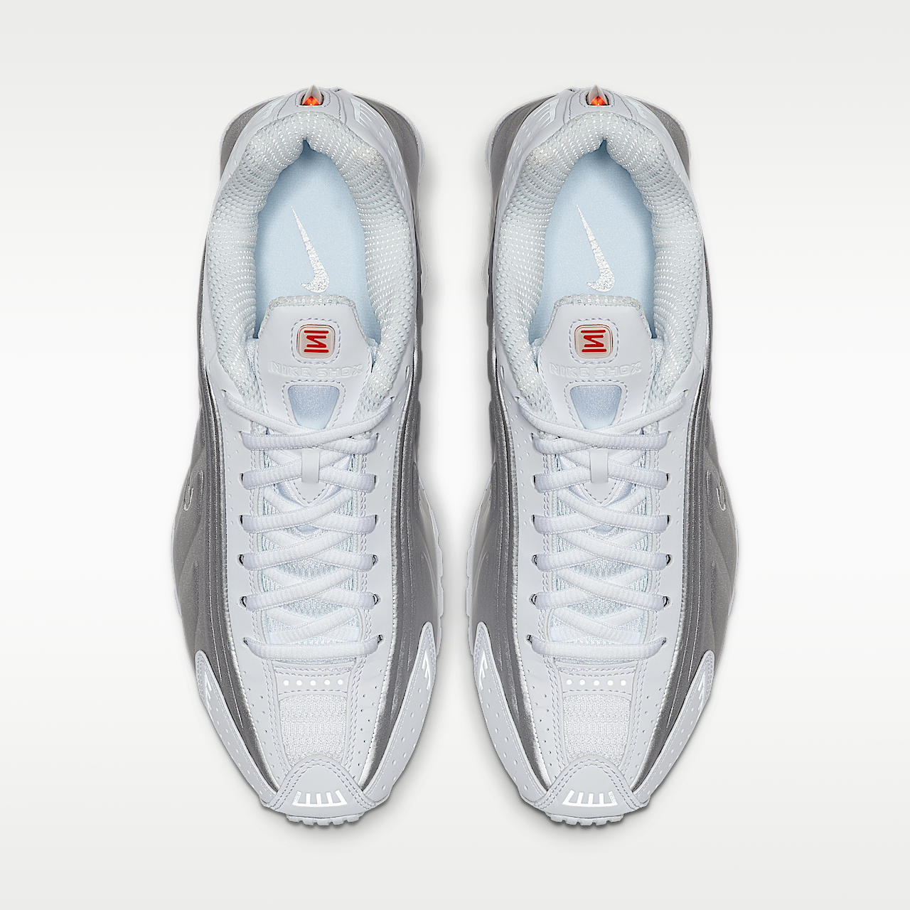 Nike Shox sneaker Wit/Metallic Silver/Max Orange/Wit