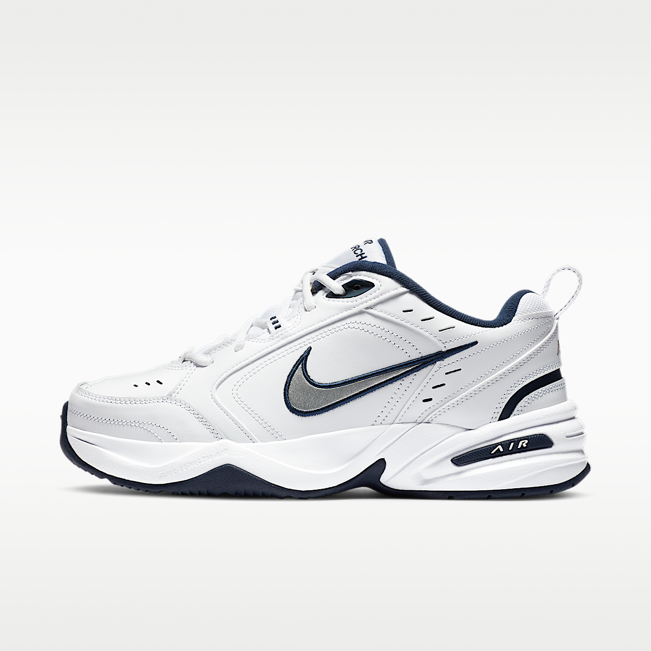 Nike Air Monarch IV (White/Metallic Silver)