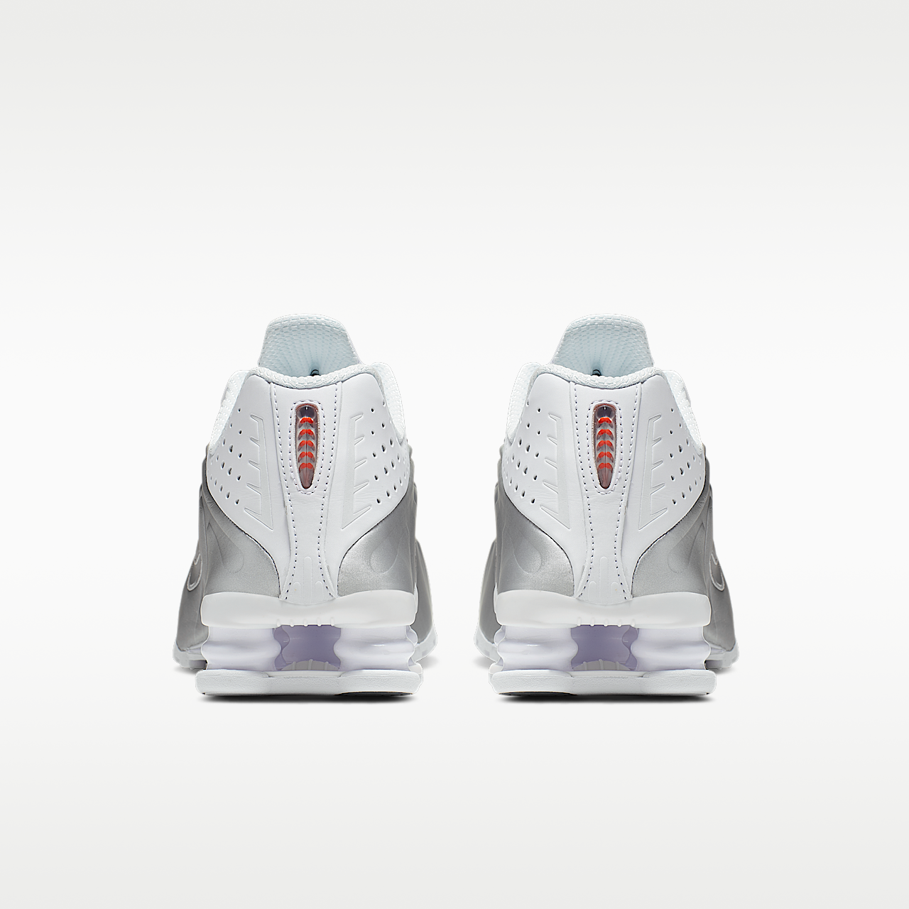 Nike Shox sneaker Wit/Metallic Silver/Max Orange/Wit