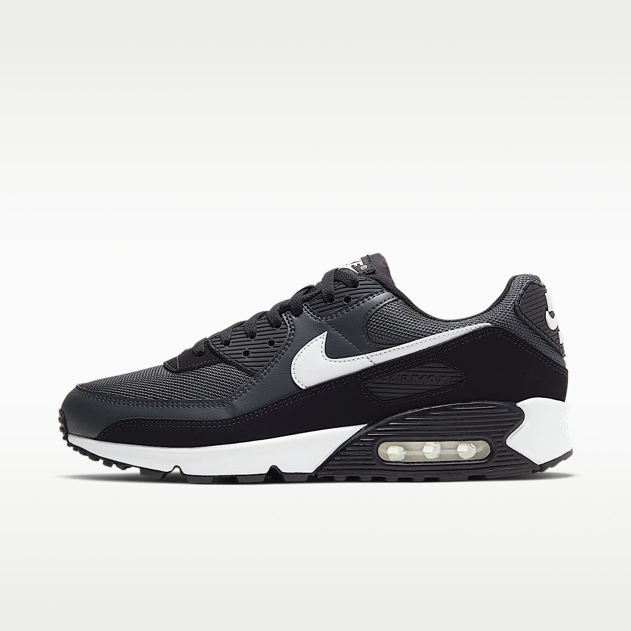 Nike Air max 90 sneaker Iron Grey/Dark Smoke Grey/Zwart/Wit