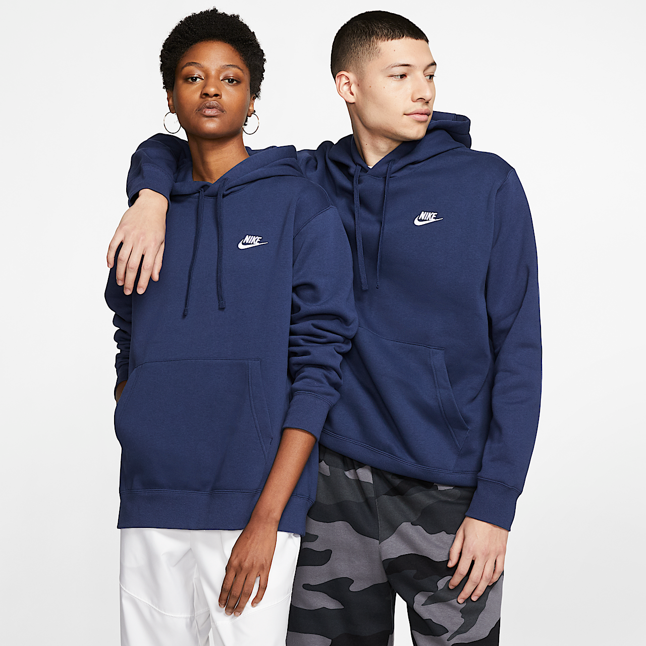Nike Sportswear Club Fleece (Midnight Navy/Midnight Navy/White)