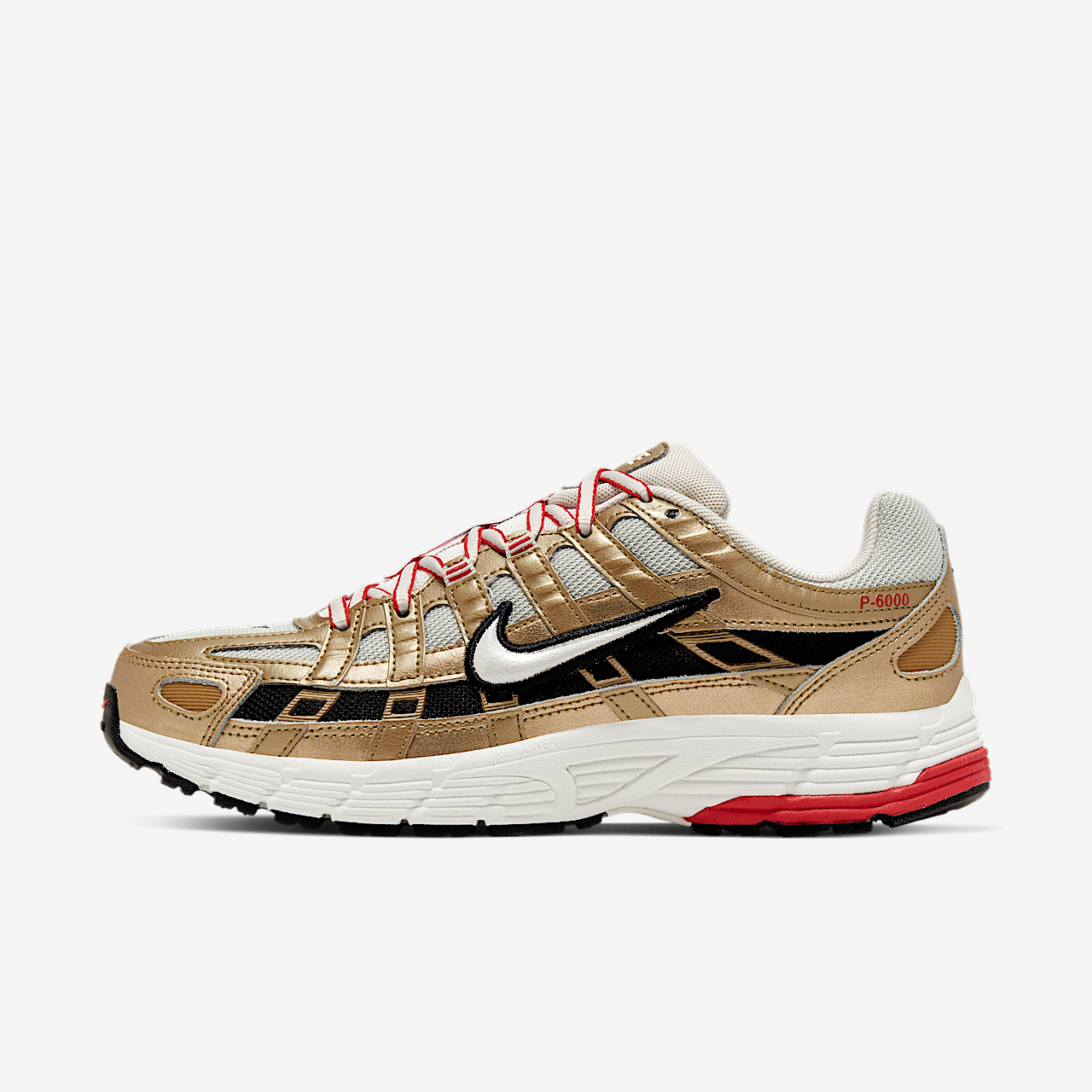 Nike P-6000 sneaker Light Bone/Metallic Gold/University Red/Summit White