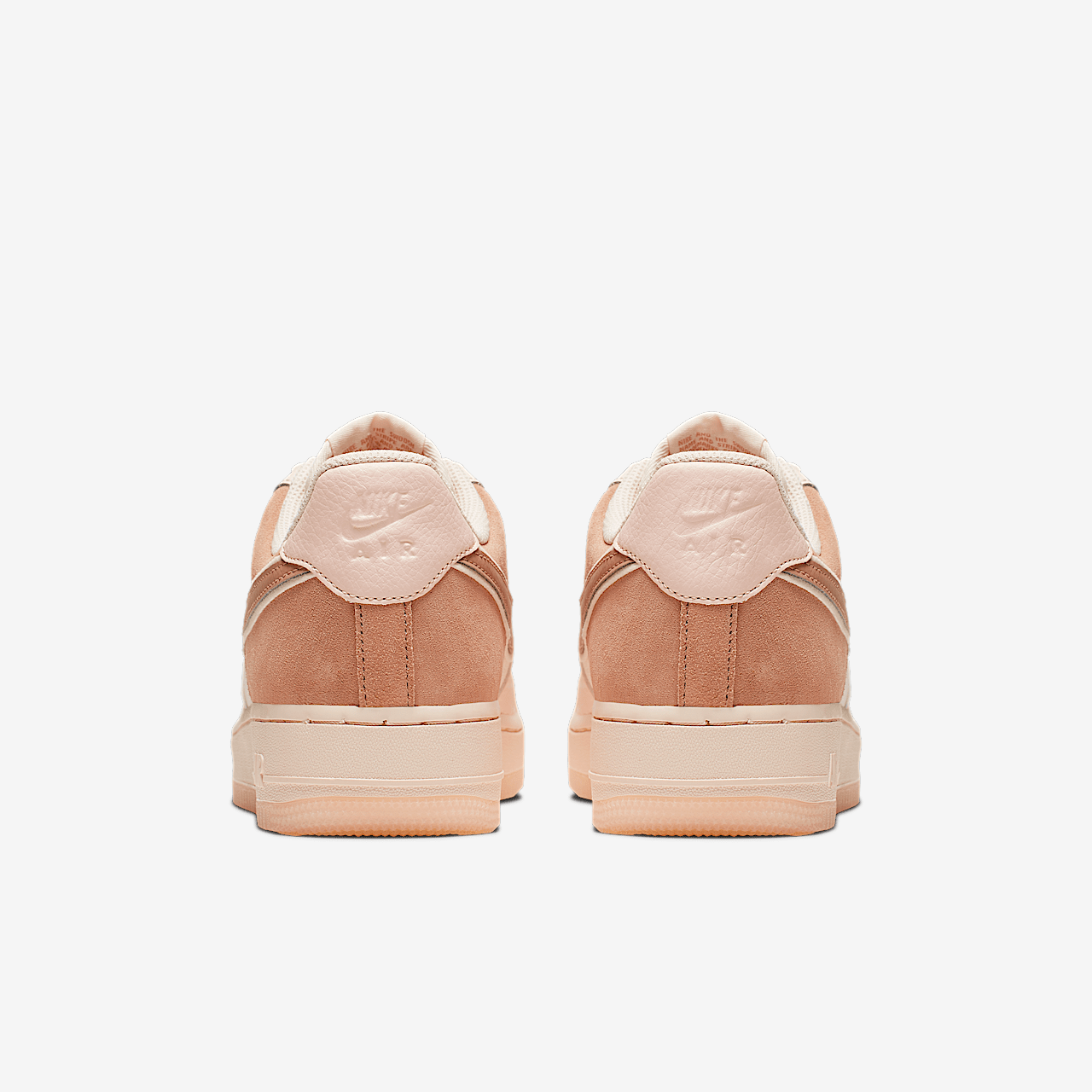 Nike Air Force 1 sneaker Washed Coral/Guava Ice/Rose Gold