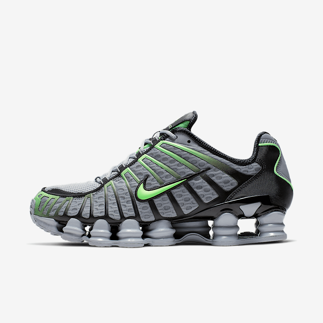 Nike Nike Shox sneaker Wolf Grey/Zwart/Lime Blast