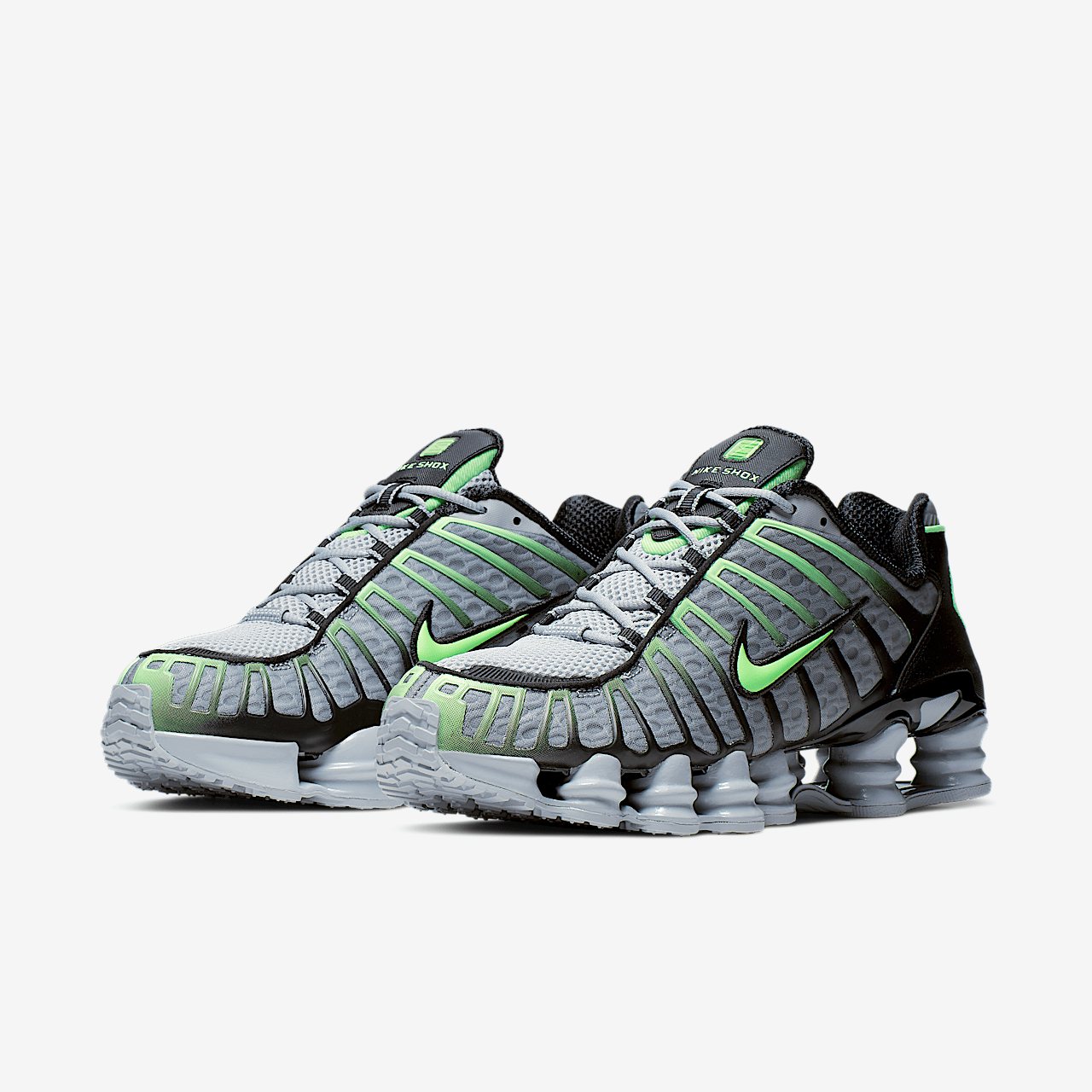 Nike Nike Shox sneaker Wolf Grey/Zwart/Lime Blast