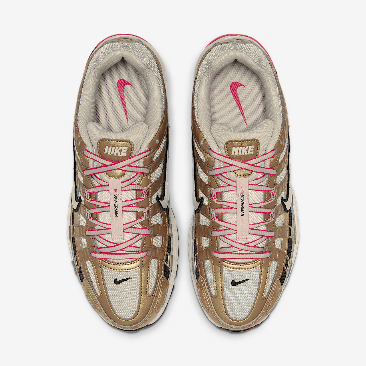 Nike P-6000 sneaker Light Bone/Metallic Gold/University Red/Summit White