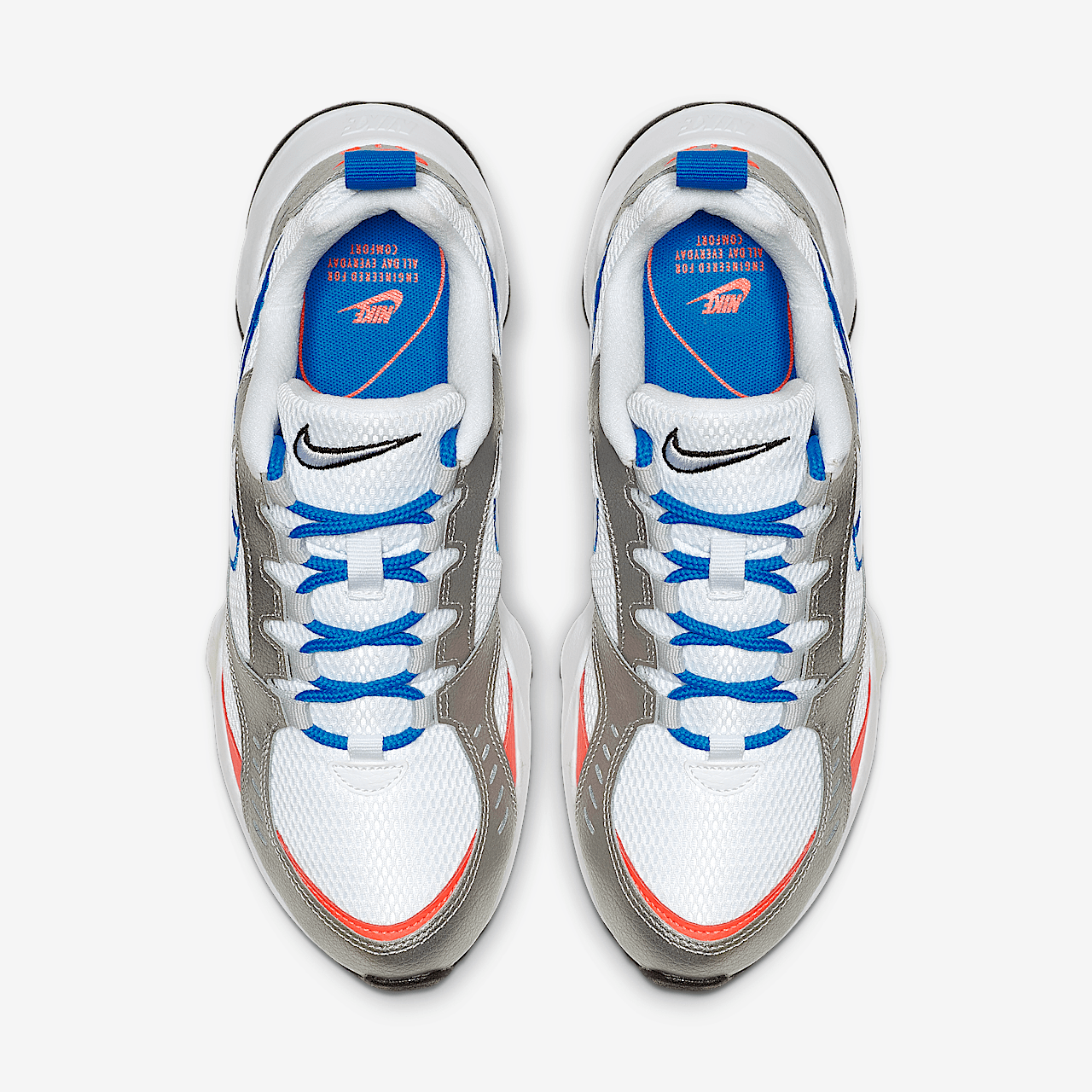 Nike  sneaker Wit/Metallic Silver/Flash Crimson/Photo Blue