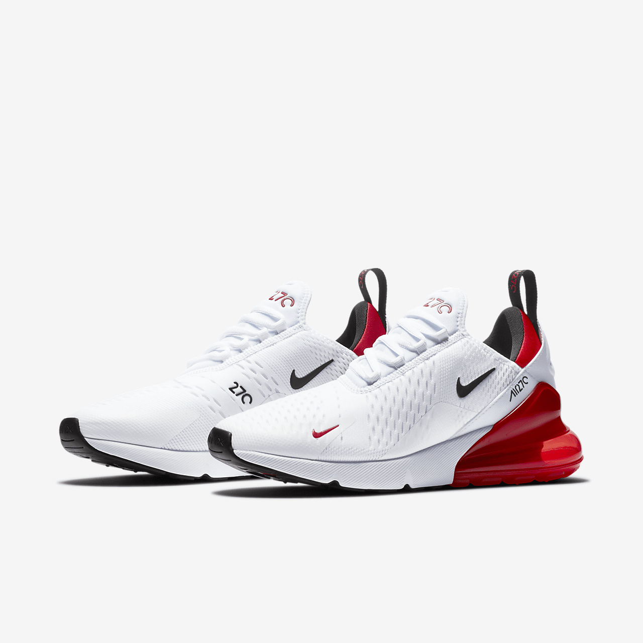Nike Air max 270 sneaker Wit/University Red/Zwart