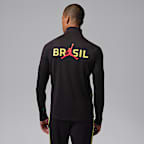 Brazil Strike Men's Jordan Dri-FIT Football Knit Drill Top