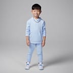 Conjunto de sudadera con gorro sin cierre de French Terry Brooklyn de dos piezas infantil Jordan