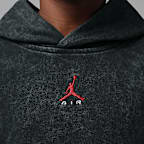 Sudadera con gorro sin cierre Acid Wash de French Terry para niños talla grande Jordan