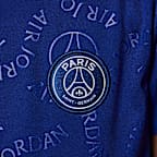 パリ サンジェルマン (PSG) アカデミー プロ フォース ジュニア ジョーダン Dri-FIT サッカー ショートスリーブ プレマッチ トップス