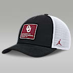 Oklahoma On-Field Rise Engineered Men's Jordan Brand College Trucker Adjustable Hat