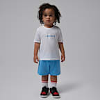 조던 베이비 워드마크 티셔츠 앤 쇼츠 세트