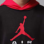 Sudadera con gorro sin cierre Jordan Air para niños talla grande