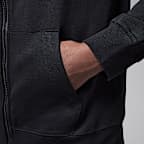 Jordan Dri-FIT Sport Big Kids' Statement Hoop Fleece Full-Zip Hoodie