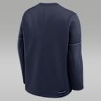 North Carolina Sideline Coaches Men's Jordan Brand Therma-FIT College Long-Sleeve T-Shirt