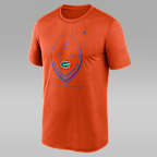 Playera universitaria marca Jordan Dri-FIT para hombre Florida Primetime Football Icon Legend