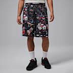 조던 플라이트 남성 프린트 캣 스크래치 쇼츠