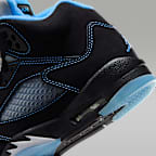 Air Jordan 5 "Black Carolina" Big Kids' Shoes