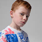 Playera con estampado Billboard para niños talla pequeña Jordan