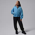 Sudadera con gorro deportiva de cierre completo Dri-FIT Perform para niños talla grande Jordan
