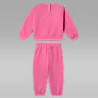 Jordan Brooklyn Fleece zweiteiliges Rundhalsshirt-Set (Babys, 12–24 M.)