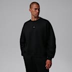 Jordan Brooklyn Men's Oversized Fleece Crew-Neck Sweatshirt