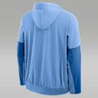 Chamarra universitaria marca Jordan con gorro de medio cierre para hombre North Carolina Anorak