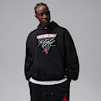 Sudadera con gorro sin cierre de tejido Fleece oversized para hombre Jordan Brooklyn