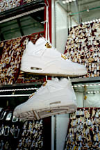Air Jordan 4 Retro 'White & Gold' Women's Shoes