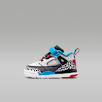 Jordan Spizike Low SE Baby/Toddler Shoes - Neutral Grey/Surf Blue/Dark Shadow/Varsity Maize