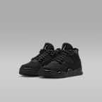 Jordan 4 Retro 'Black Cat' Younger Kids' Shoes