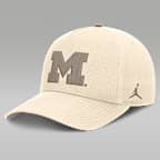 Michigan Natural Rise Men's Jordan Brand Dri-FIT College A-Frame Adjustable Hat
